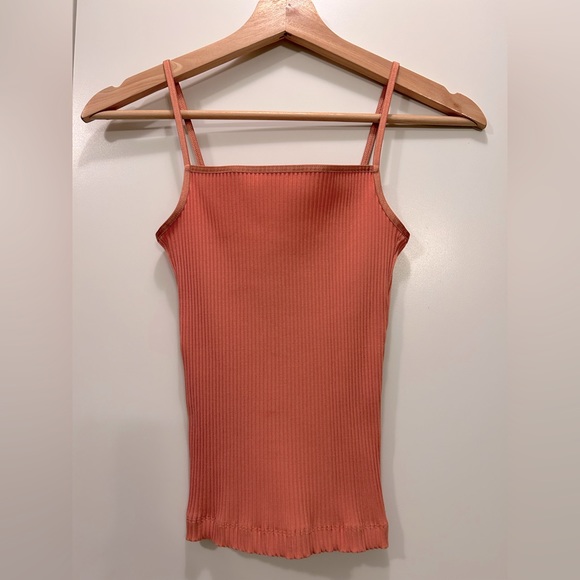 Aritzia Wilfred Laciann Tank, Ribbed Tank Top, Square Neckline, Cami - Picture 2 of 7